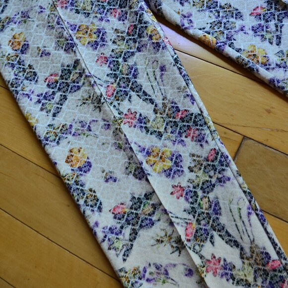 Topshop Jacquard Floral Cigarette Trousers US8 - Picture 6 of 13
